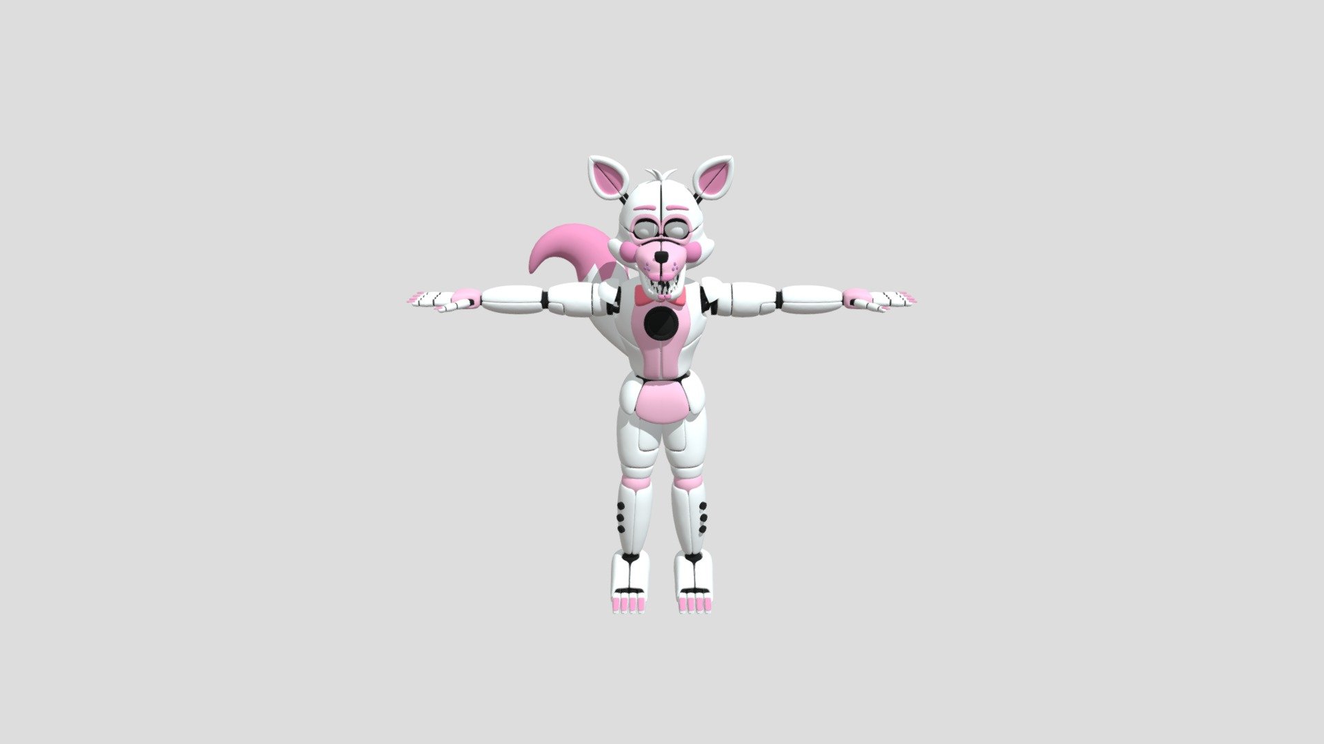 Фокси 3д. Funtime Foxy 3d model.