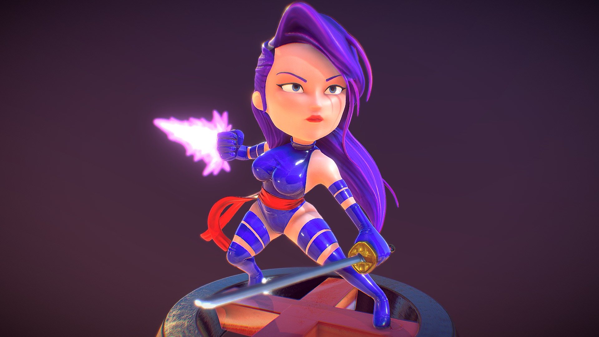 Mini Psylocke - Buy Royalty Free 3D model by Anderson Barges ...