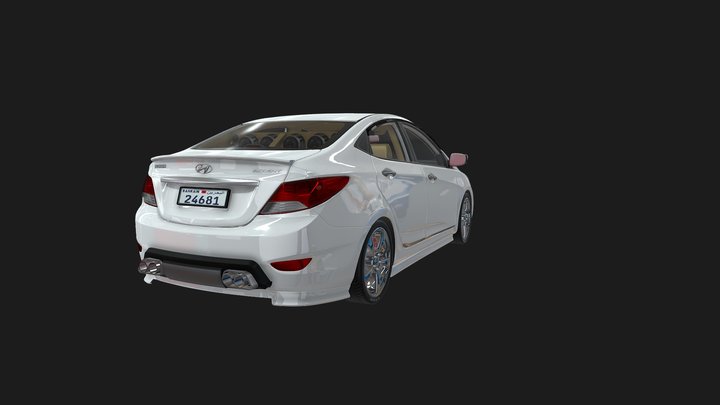 car hyundai accent 3D Model