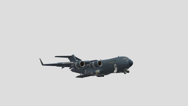 C17  transport aircraft 3D Model