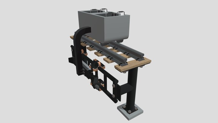 Boom coaster car. 3D Model