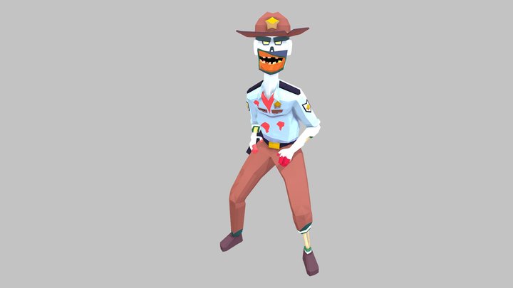 3D Characters Zombie City Streets - Zombie 9 3D Model