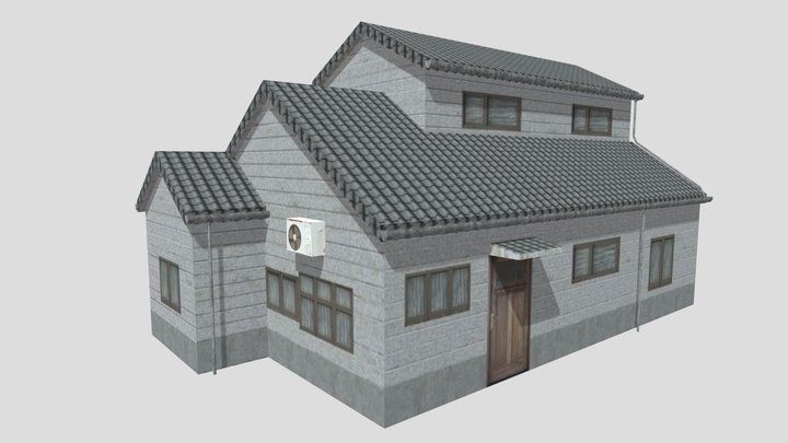 PSX Japanese House – Kostenloses 3D-Modell STL