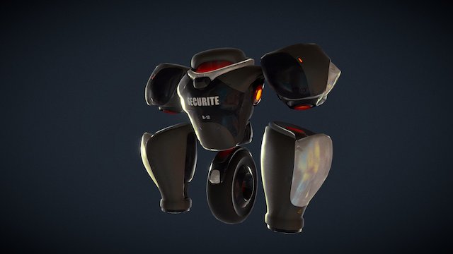 Security Guard 3D Model