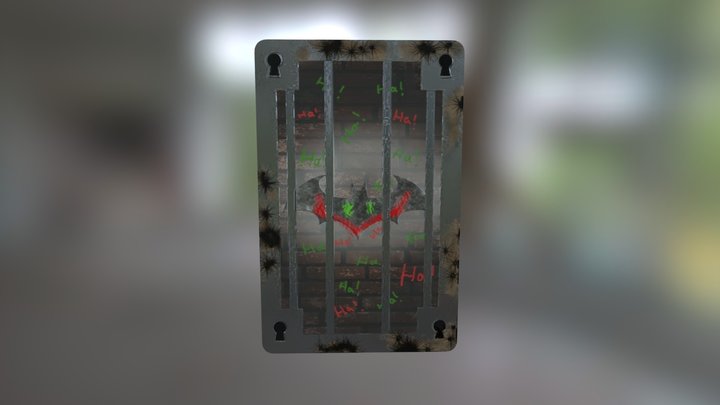 Batman Arkham inspired Hearthstones card 3D Model
