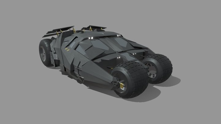 Batmobile 3D Model