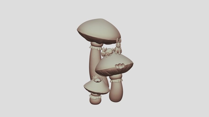 Printable Diorama Alice in Wonderland P1 3D Model
