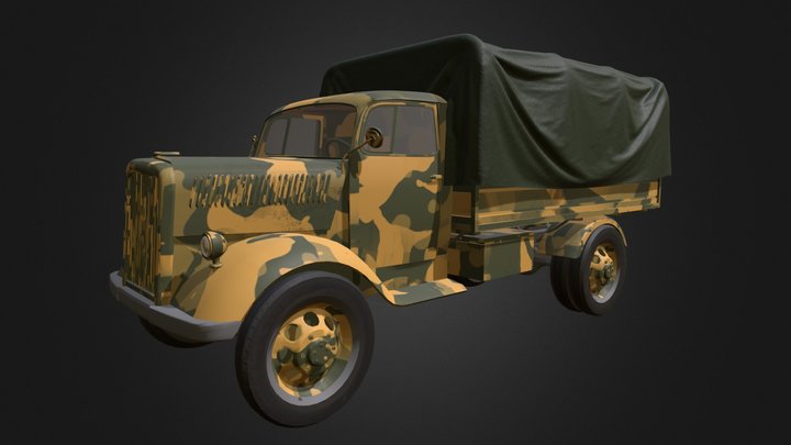 Military Truck 3D Model
