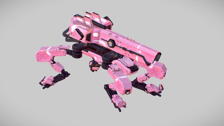 Mech Animation test 3D Model