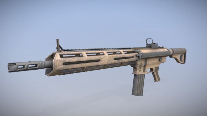 Fuzil Cr-48 3D Model