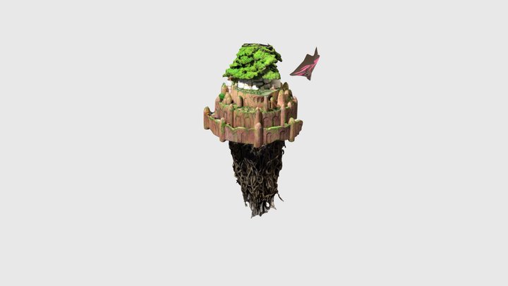Laputa: Castle in the Sky 3D Model
