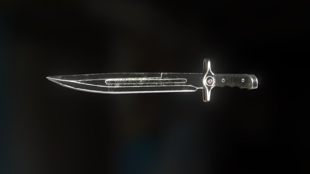 Combat knife 3D Model