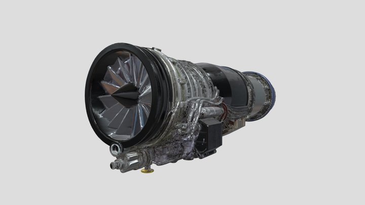 Jet Engine 3D Model