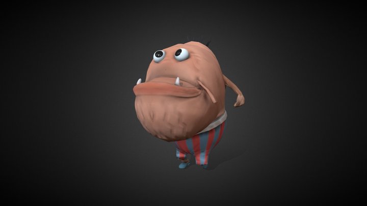 SpongeBob Fish - Incidental 90 3D Model