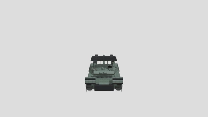 T-80 minecraft style 3D Model