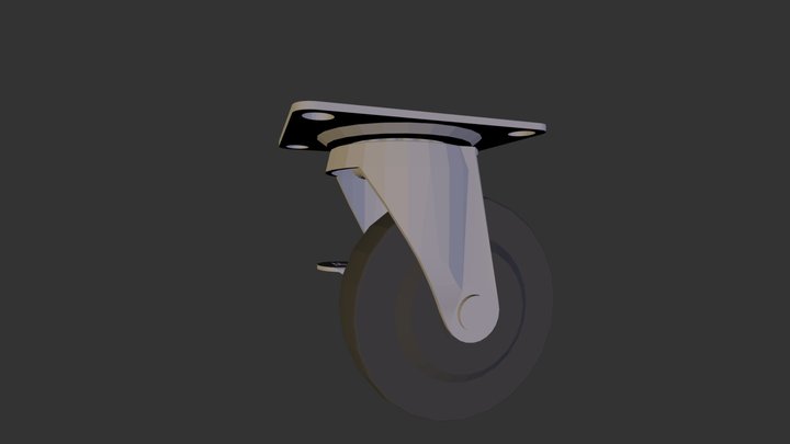 Caster 3D Model