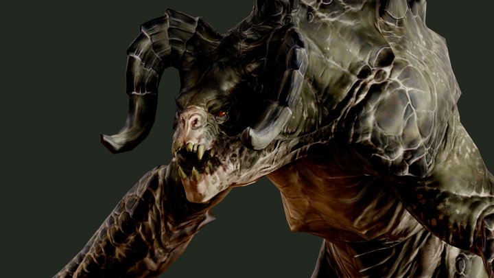 Deathclaw UE4 rig 3D Model