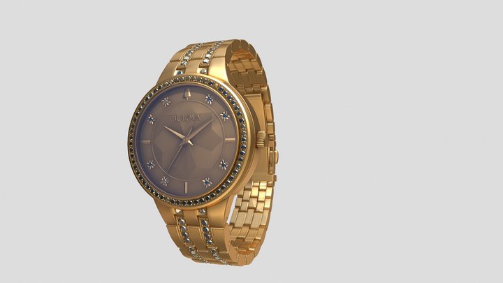 Women's Phantom Stainless Steel Bracelet 3D Model