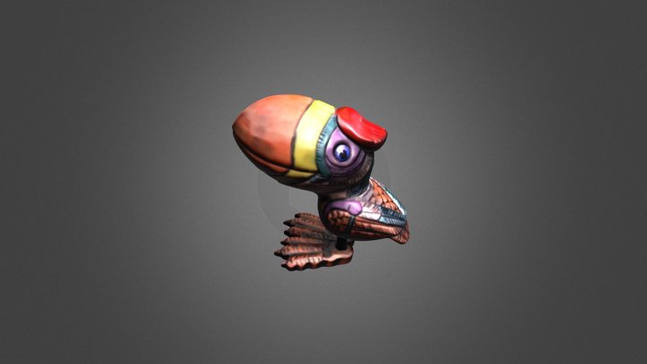 Parrot Scanned by Revopoint INSPIRE 2 – Free 3D Model STL