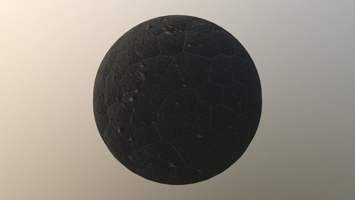 Substance 4 - Cracked Asphalt 3D Model