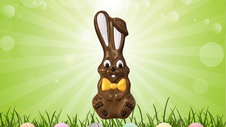 Happy Easter! Chocolate bunny 3D Model