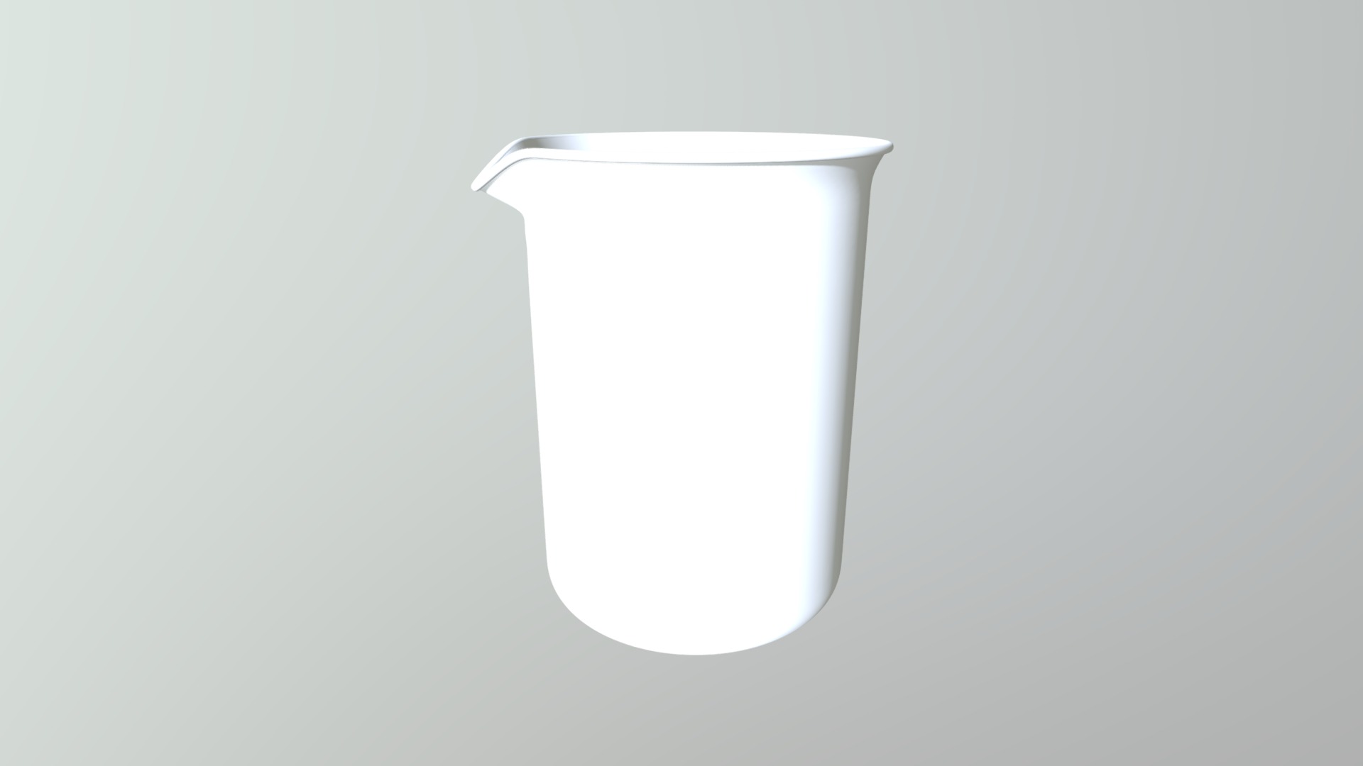 3D model Beaker Schott Duran 50ml Accurate Scale & Shape - This is a 3D model of the Beaker Schott Duran 50ml Accurate Scale & Shape. The 3D model is about a glass of milk.
