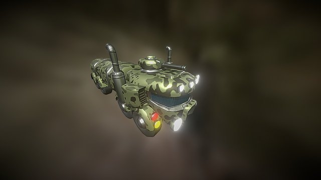 Armored Supply Truck 3D Model