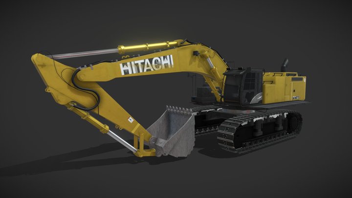 HitachiZX870LC 3D Model