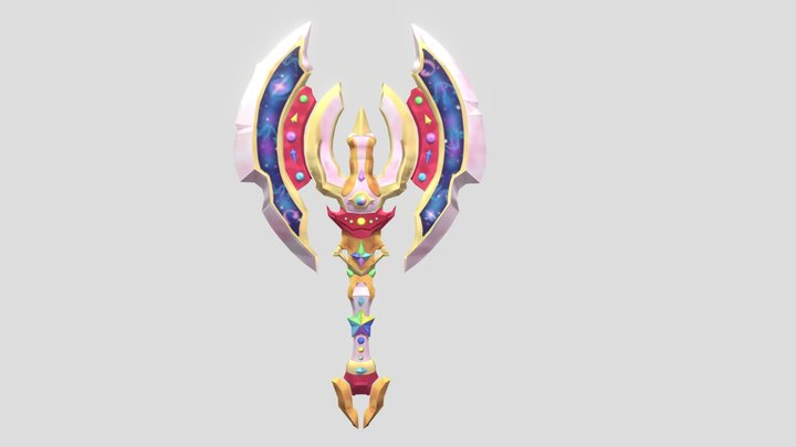 Magicaxe Girl 3D Model