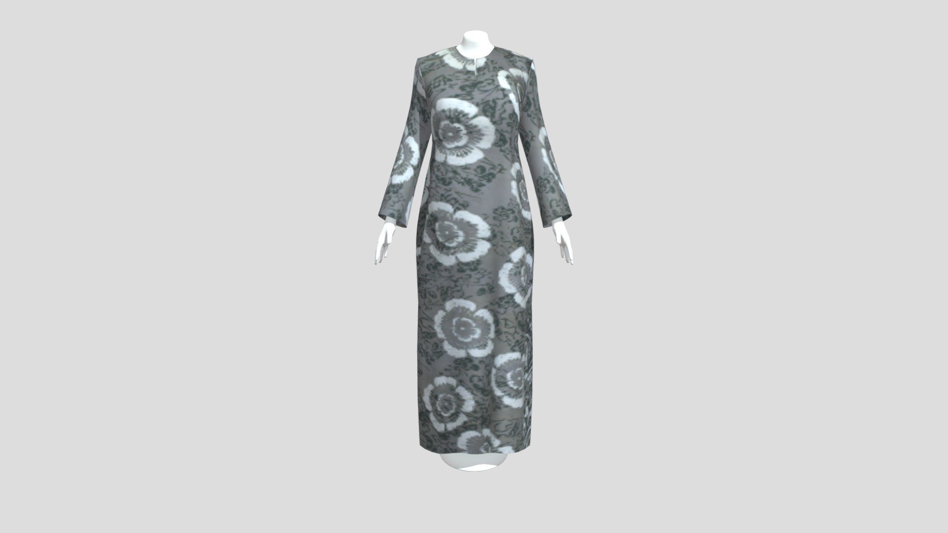 YUNI-03_Kaftan Long Sleeve — Sketchfab embed 3D viewer