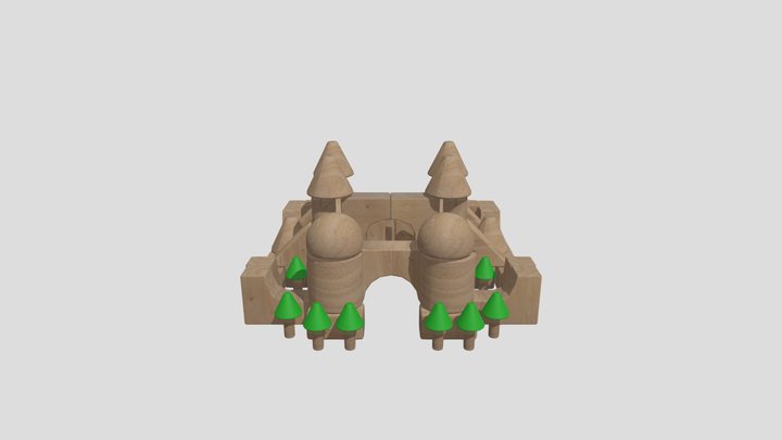 Unit Block Castle 3D Model