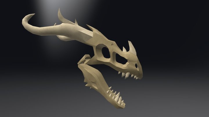 Dragon Skull 3D Model