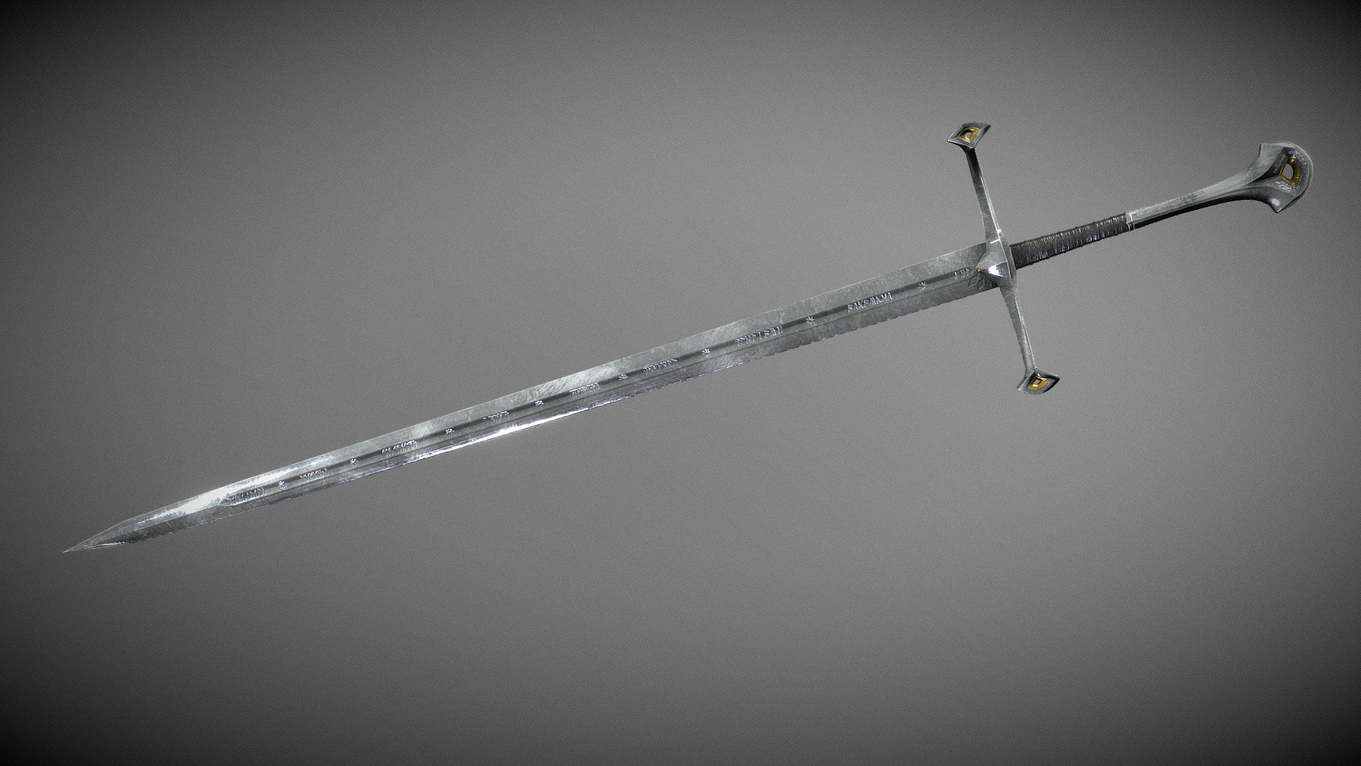 LOTR Anduril - Download Free 3D model by Dema.Ziza [1bc193d] - Sketchfab