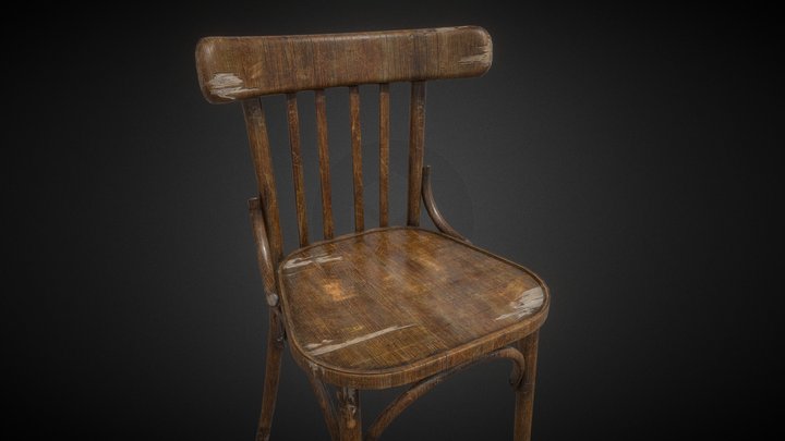 Old soviet chair 3D Model