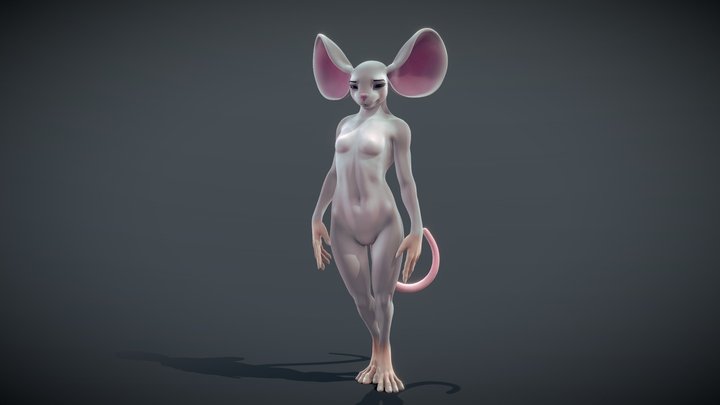 Anthro mouse 3D Model