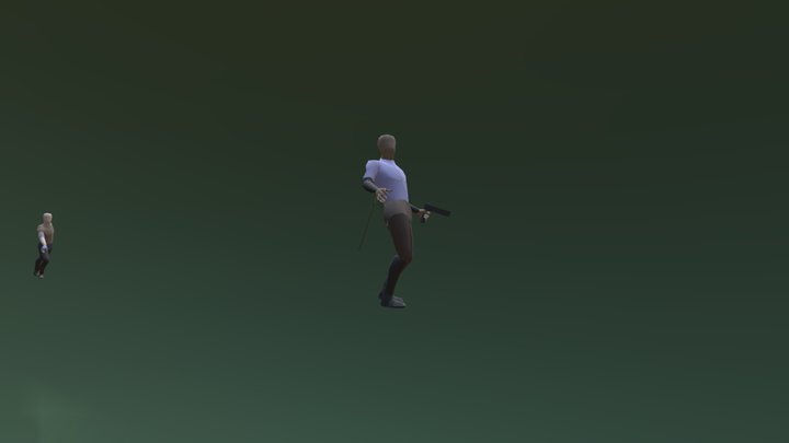 Axe Throw Death Scene - Week 2 3D Model