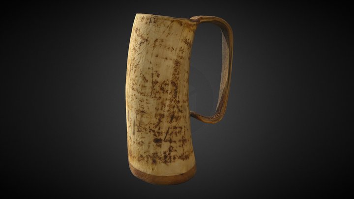 Horn Mug 3D Model