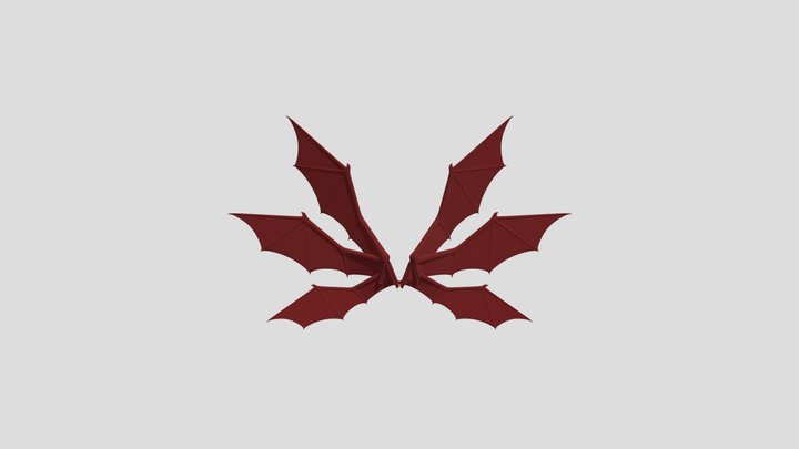 Demon Wings 3D Model