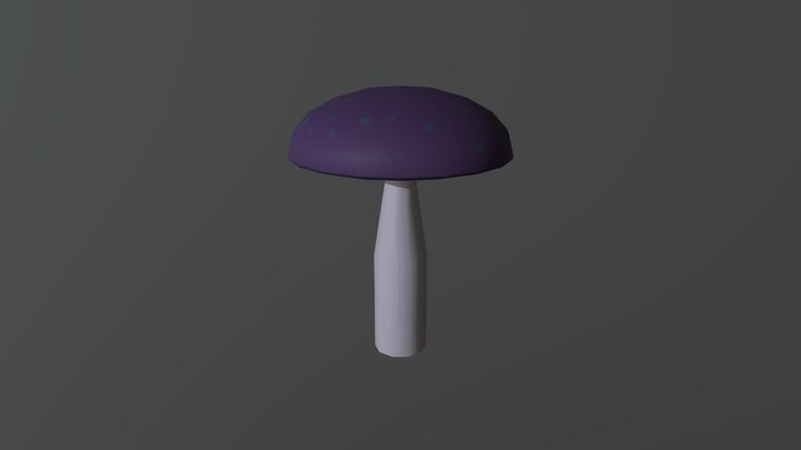 Textured mushroom 3D Model