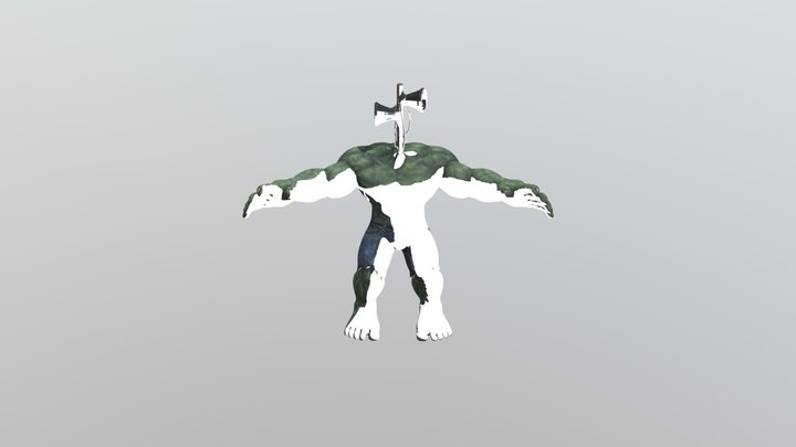 siren head hulk 3D Model