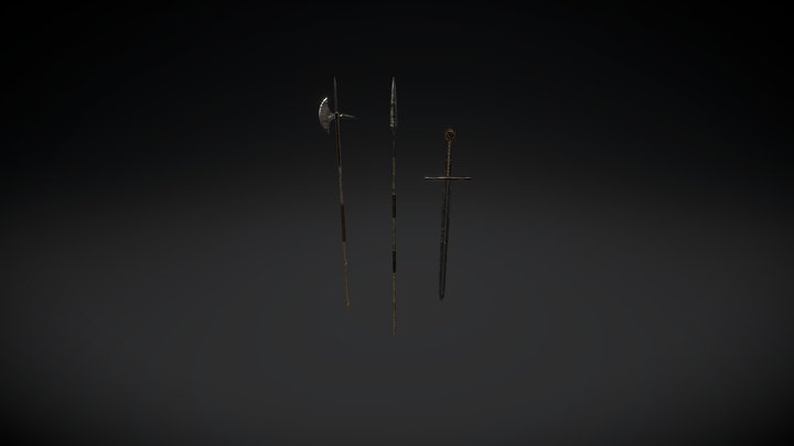 Medieval Melee Weapons - WIP 3D Model