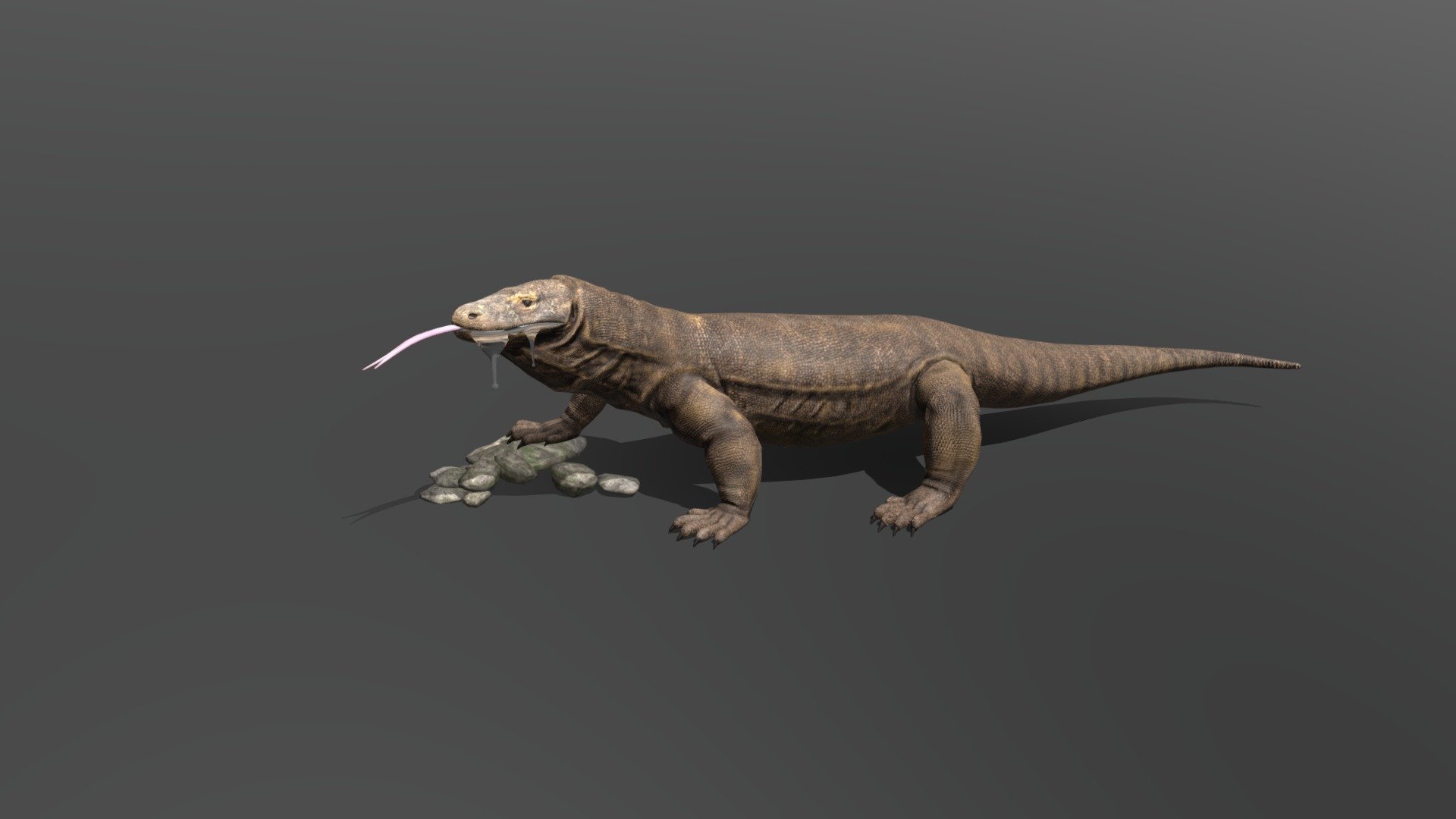 komodo dragon - 3D model by kishorsarkar [1bc8676] - Sketchfab