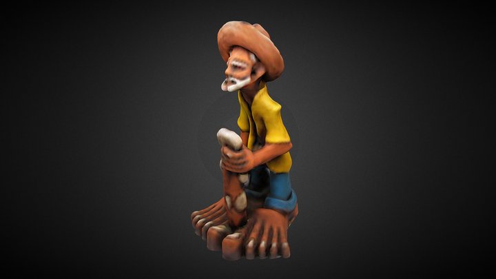 Fisherman 3D Model