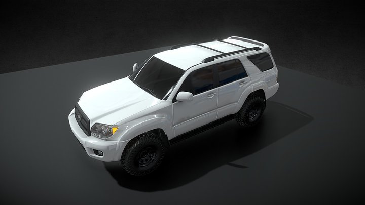 Toyota 4 runner rigged 3D Model