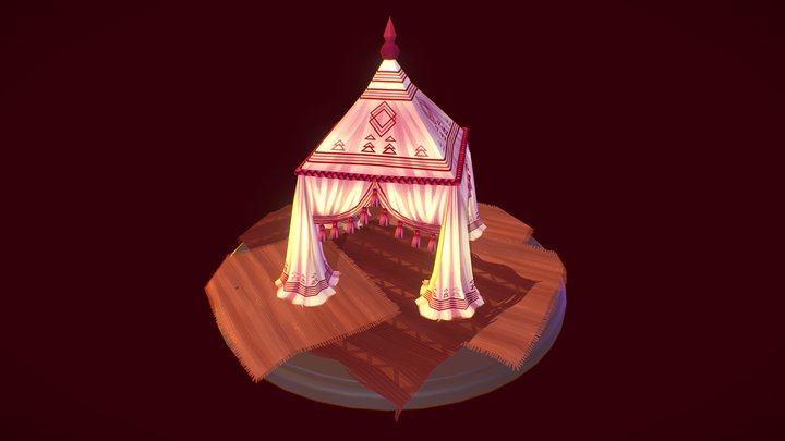 Weaving Tides Turntable Tents 3D Model