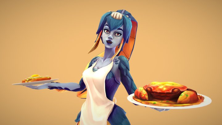Minette - Skullgirls 3D Model
