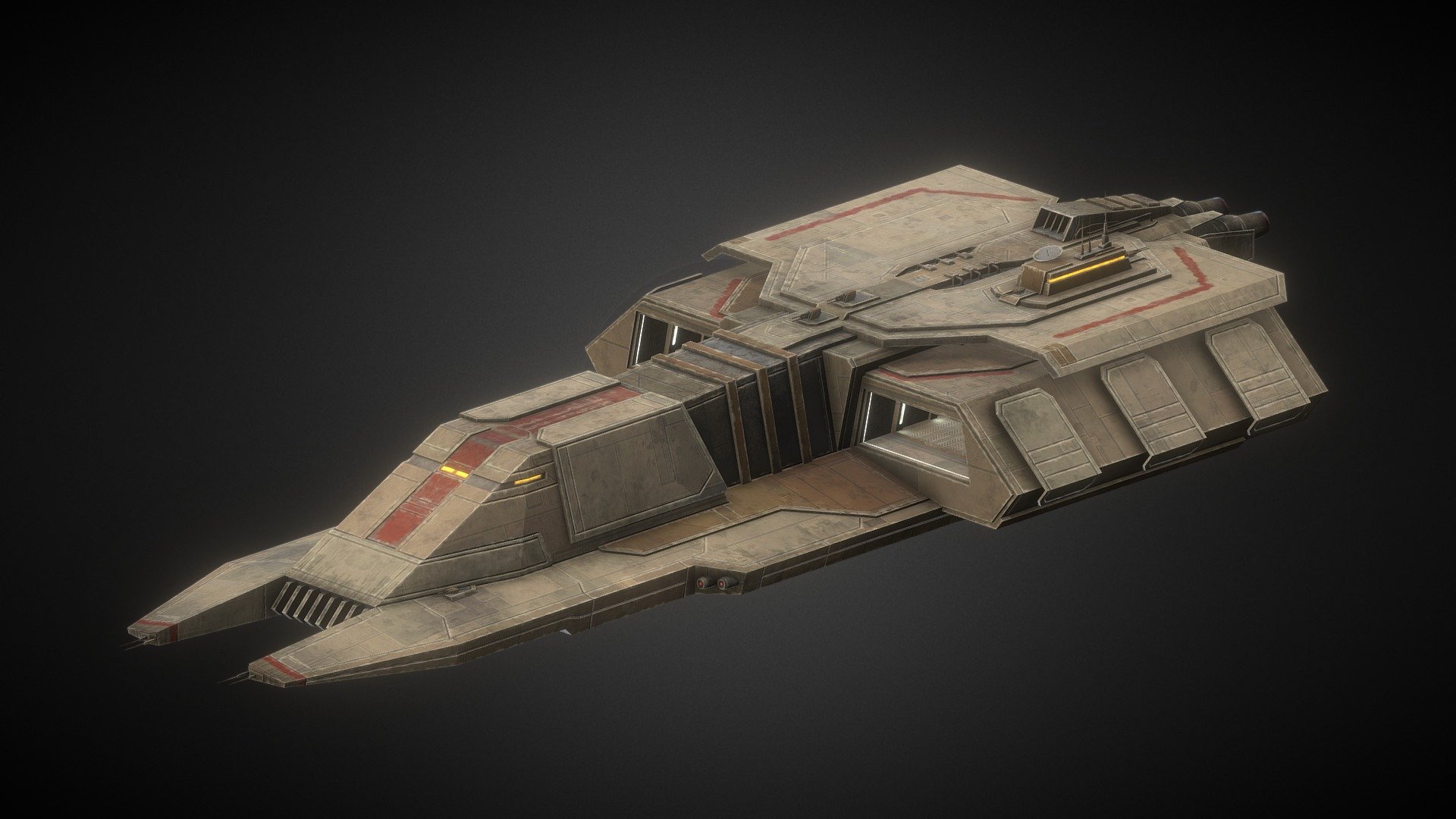 Usurper Class Carrier - 3D model by Kharak [1bcd6f1] - Sketchfab