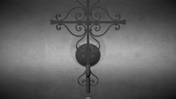 Hacienda Cross Sconce 3D Model