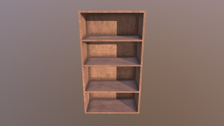 Bookshelf 3D Model