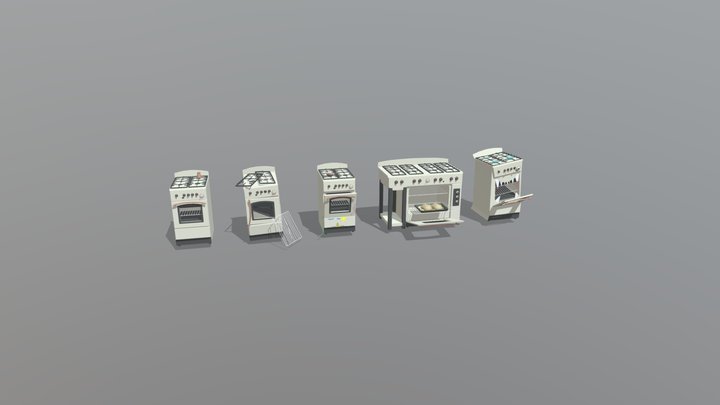 5 item versions - XYZ homework 3D Model